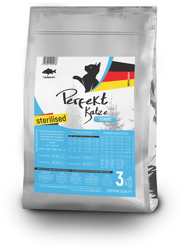 Perfekt Katze Sterilised Salmon  3 kg